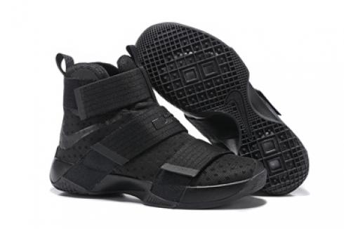 Nike Lebron Soldier 10 EP X Men Black Space Basketball Shoes Men 844374-001
