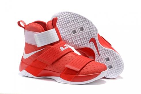 Nike Lebron Soldier 10 EP X Men Championship Red White Basketball Shoes Men 885682-991