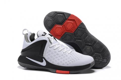 Nike Zoom Witness Lebron James White Black Grey Basketball Shoes 852439-100