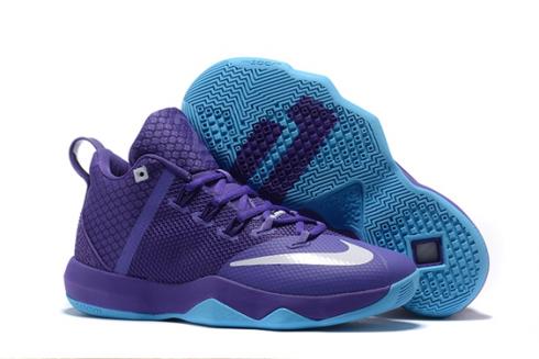 Nike Ambassador IX 9 Purple Blue White Men Basketball Shoes