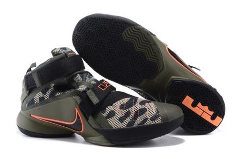 Nike Lebron Soldier IX PRM Men Hi Top Basketball Trainers Sneakers Shoes 749490-303