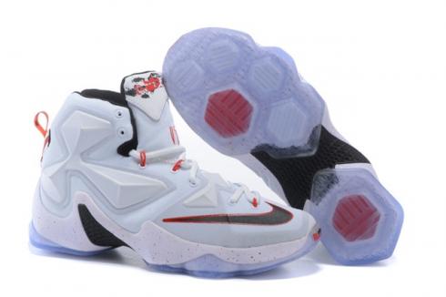 Nike Lebron XIII EP 13 QS James White Black Red Men Basketball Shoes 807220