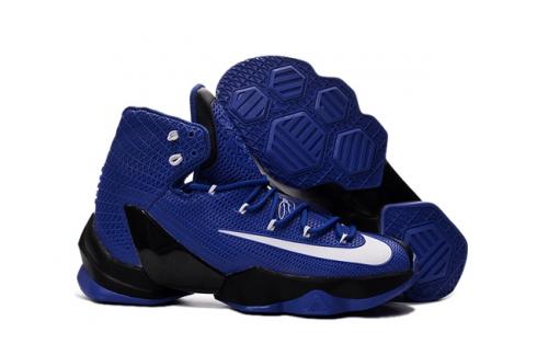 Nike Lebron XIII Elite EP 13 James Blue Black White Men Basketball Shoes 831924
