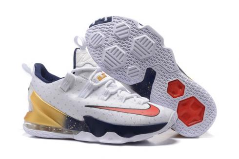 Nike LeBron Low 13 XIII Olympic Gold USA Champion July 4th Red White Blue 831925-164