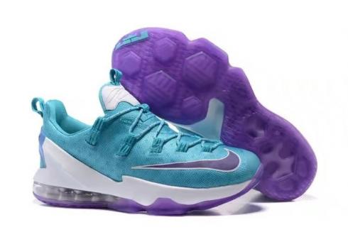 Nike Lebron XIII Low EP James 13 Men Basketball Shoes Blue Jade Purple White 831926