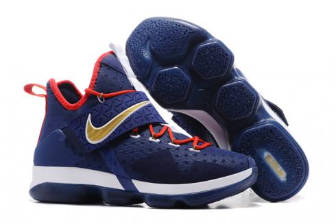 lebron james blue and white shoes