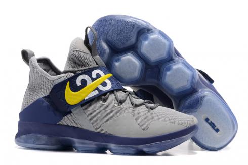 Nike Zoom LeBron XIV 14 blue grey Men basketball shoes 852405-004