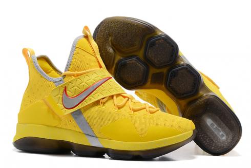 Nike Zoom LeBron XIV 14 yellow Men basketball shoes 852405-700