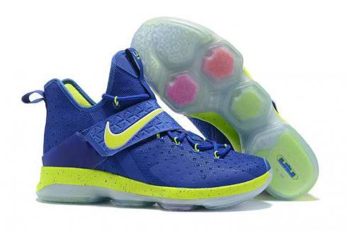 Nike Zoom Lebron XIV 14 Royal Blue Green Men Basketball Shoes 921084
