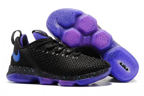 Nike Zoom Lebron XIV 14 Low Men Basketball Shoes Black Purple 878636