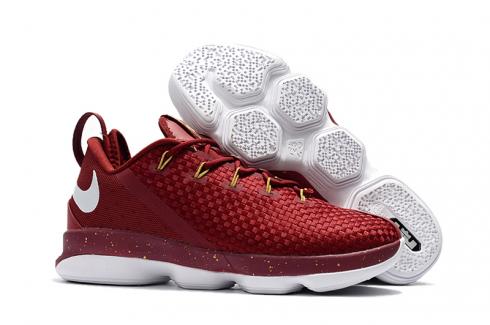 Nike Zoom Lebron XIV 14 Low Men Basketball Shoes Deep Red White