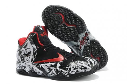 lebron shoes black and white