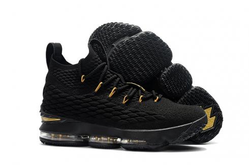 Nike Zoom Lebron XV 15 Basketball Unisex Shoes Black Gold