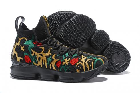 Nike Zoom Lebron XV 15 Men Basketball Shoes Flower Black