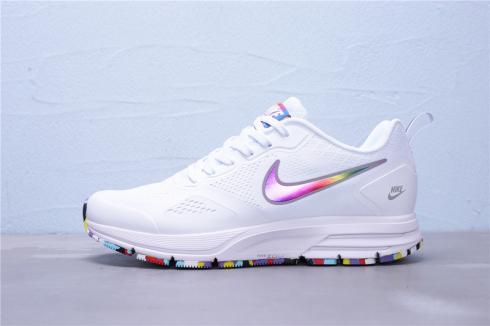 Nike Air PEGASUS 26 White Multi Color Running Shoes AQ6219-005