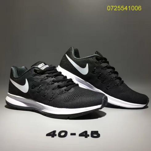 Nike Air Zoom Pegasus 33 Men Running Shoes Black White