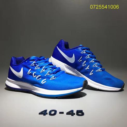air zoom pegasus 33 blue running shoes 