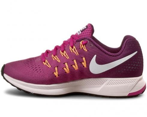 Nike Air Zoom Pegasus 33 Pink Purple Womens Running Shoes 831356-602