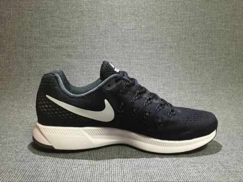 Nike Air Zoom Pegasus 33 Running Training Shoes Black White 831352-001