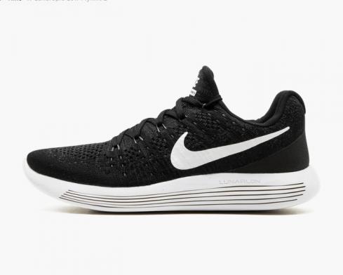 Nike Lunarepic Low Flyknit 2 Black White Anthracite Womens Shoes 863780-001