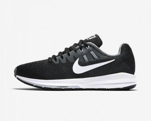 Womens Nike Air Zoom Structure 20 Black White Wolf Grey Mens Shoes 849577-003