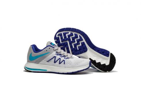 Nike Zoom Winflo 3 White Grey Blue Purple Women Running Shoes Sneakers Trainers 831561