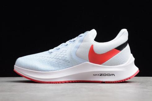 2020 Womens Nike Zoom Winflo 6 Half Blue Red Orbit Black AQ8228 401
