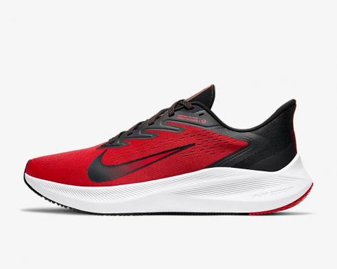 Nike Air Zoom Winflo 7 Black White Red Shoes CJ0291-600
