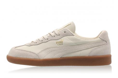 Puma Liga Leather Whisper White Mens Casual Shoes 364597-01 - Sepsale