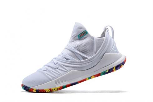 UA Curry 5 Under Armour Curry 5 White 3020657-101