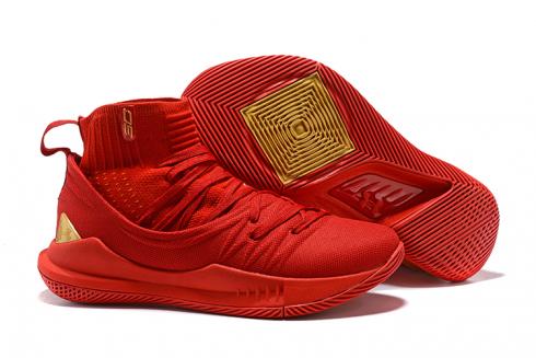 curry 5 shoes red