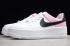 2019 Womens Nike Air Force 1 White Black Pink AR5339 102