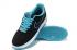 Nike Air Force 1 Low Embroidery Black Turquoise Blue 488298-011