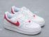 Nike Air Force 1 Low White Red Athletic Sneakers AQ3774-991