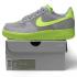 Nike Air Force 1 Mens Fashion Sneakers Wolf Grey Volt 488298-041