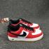 Nike Air Force 1 Red Black Gum White Mens Running Shoes 820266-600