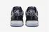 Nike Force 1 Low Metallic Silver White Black Running Shoes 488298-089