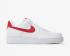 Nike Womens Air Force 1'07 White Gym Red Running Shoes AH0287-110