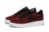 Nike Men Air Force 1 Low Ultra Flyknit Wine Red Black LifeStyle Shoes 817419