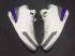 Nike Air Jordan III 3 White Crack Gray Yellow Purple Men Basketball Shoes Leather