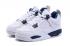 Nike Air Jordan 4 Retro BG Legend Blue Youth Kid Shoes 408452-107