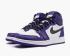 Air Jordan 1 Retro High OG GS Court Purple White 2.0 Basketball Shoes 575441-500