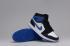 Nike Air Jordan I 1 Retro High Shoes Leather White Black Blue 555088-040