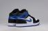 Nike Air Jordan I 1 Retro High Shoes Leather White Black Blue 555088-040