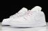 2020 Air Jordan 1 Low GS White Pink Blue Womens Basketball Shoes 554723 102