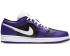 Air Jordan 1 Low Court Purple Black Toe White Mens Basketball Shoes 553558-501