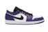 Air Jordan 1 Low Court Purple White Mens Basketball Shoes 553558-500