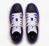 Air Jordan 1 Low GS Black Court Purple White Black Basketball Shoes 553560-501
