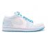 Air Jordan 1 Phat Low Blue White Laser Mens Basketball Shoes 338145-141