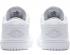 Air Jordan 1 Retro Low Pure Platinum White Mens Basketball Shoes 553558-109